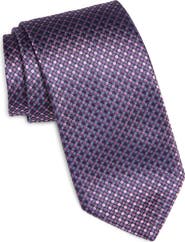 Canali Geometric Silk Tie