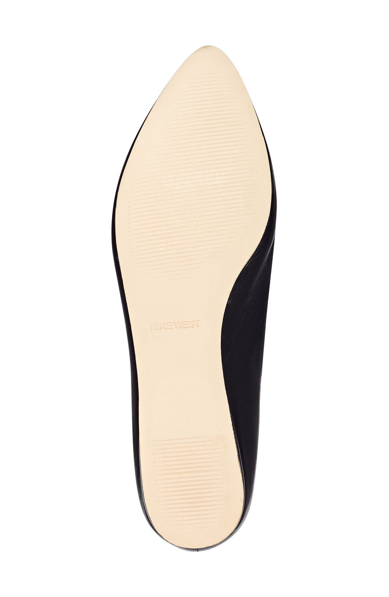 Nine West Speakup Flat, Alternate, color, Black Leather