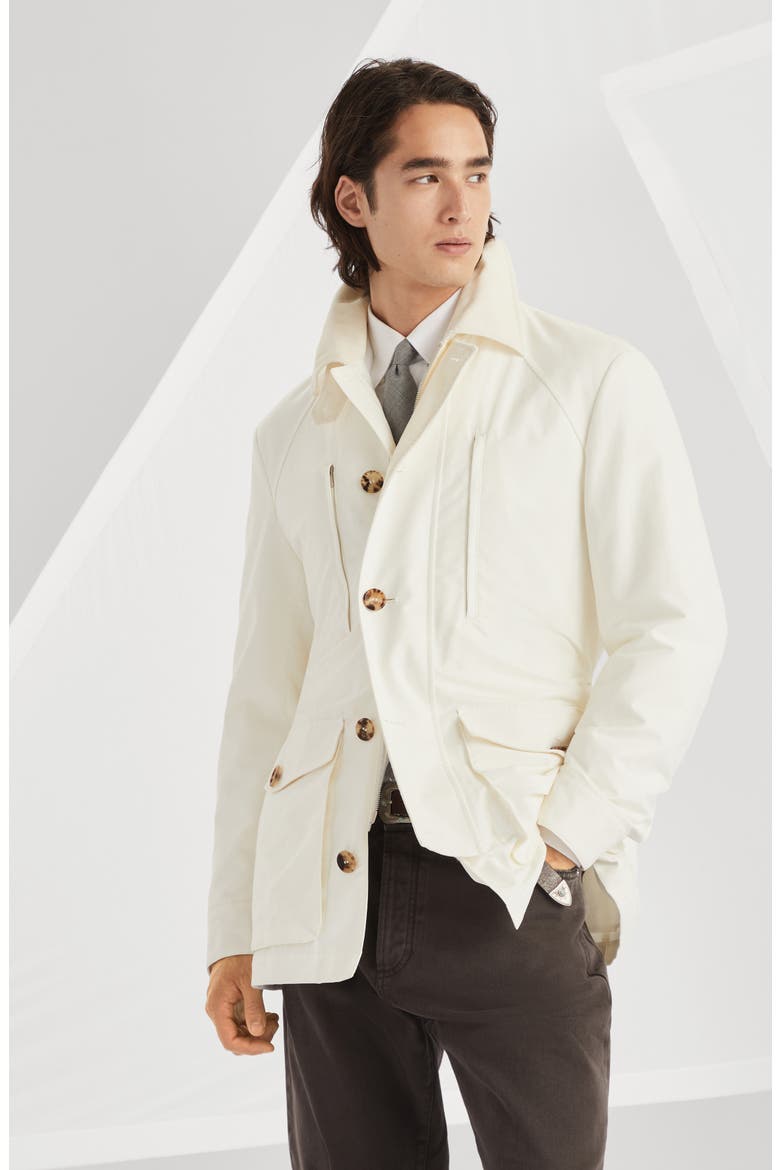 Water-resistant parka, Alternate, color, Off-White