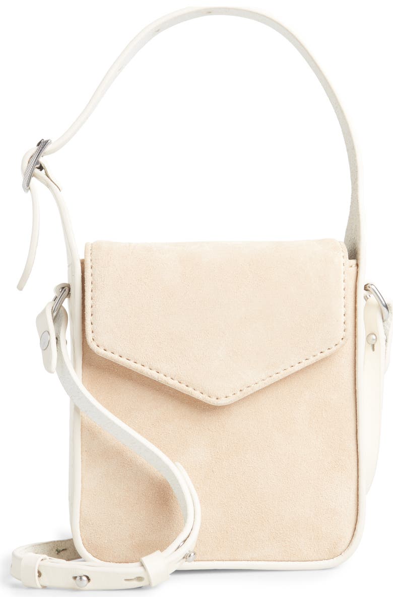 rag & bone Journee Suede Crossbody Bag, Main, color,