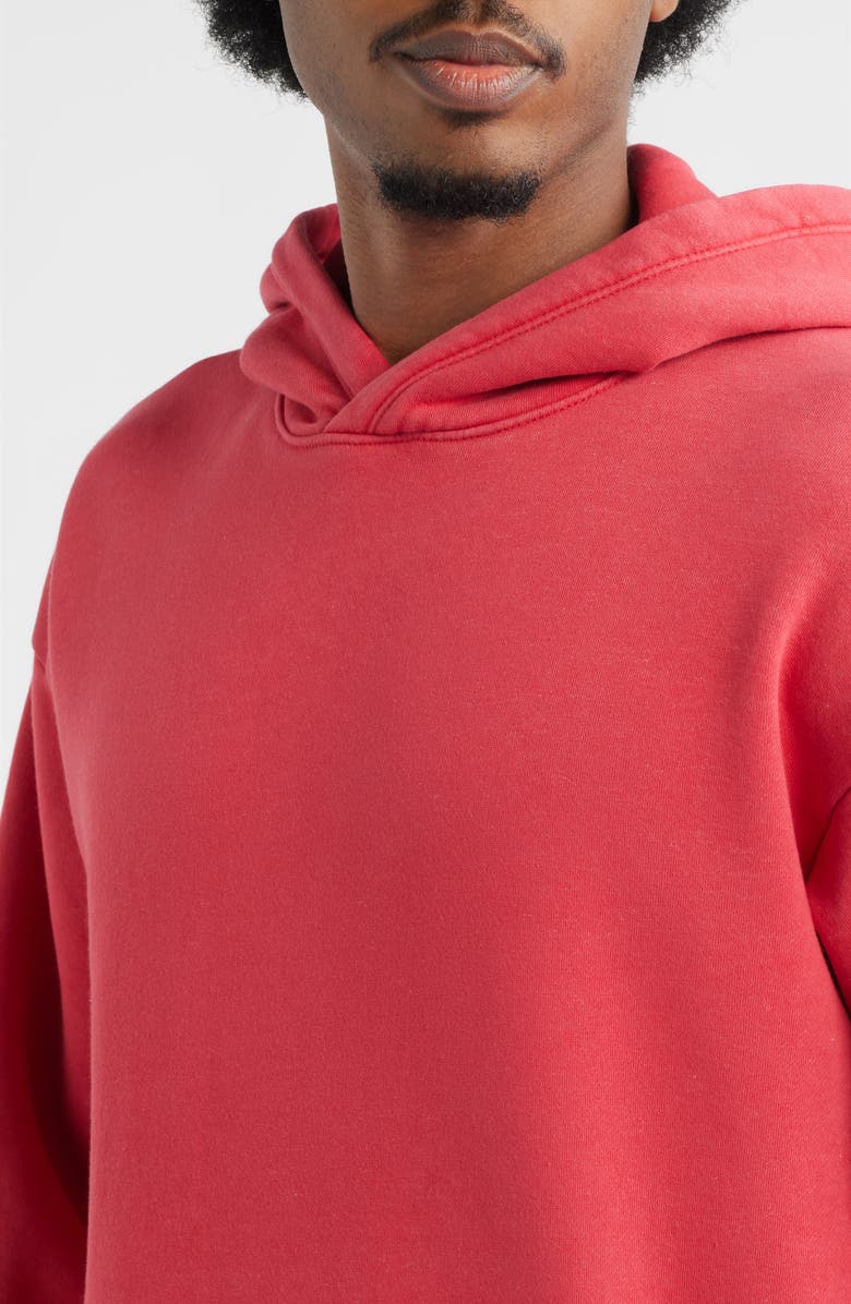 BP. Washed Fleece Hoodie, Alternate, color, Red Beauty