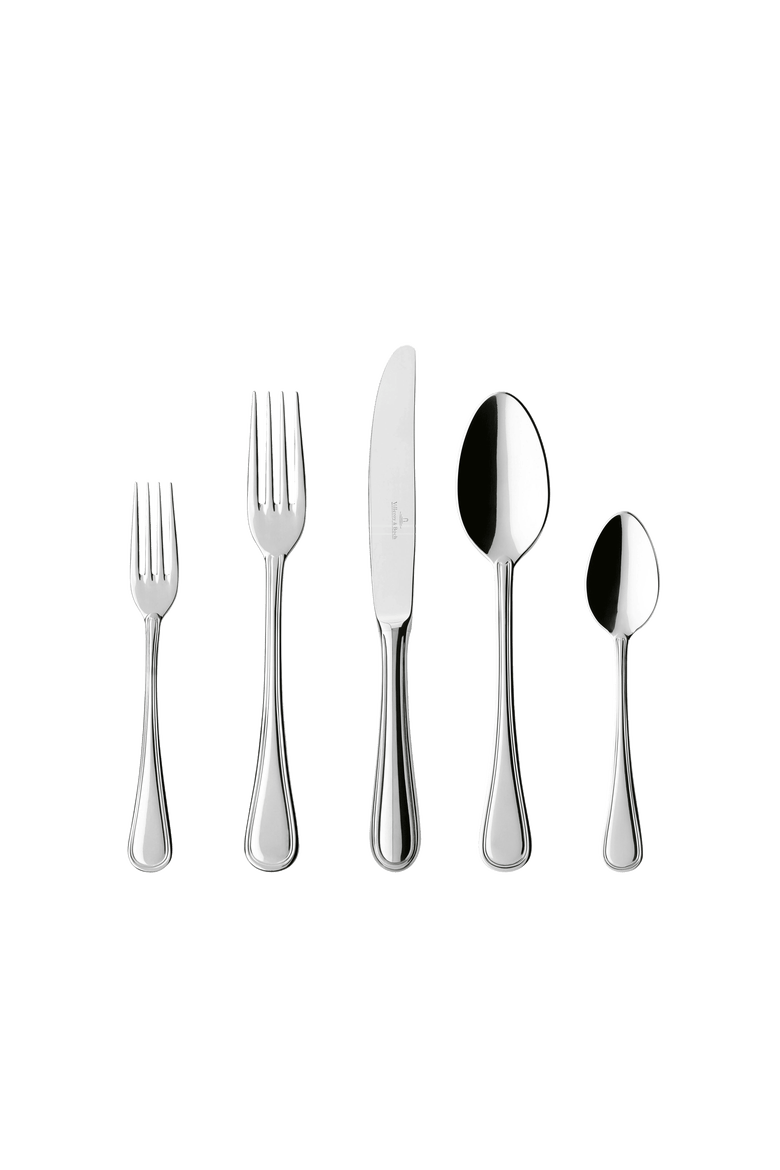 Merlemont 20 Piece Flatware Set, Main, color, Metallic Silver
