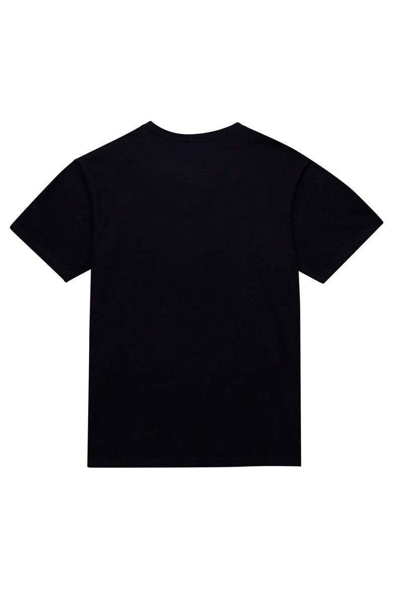 Men's Mitchell & Ness Black Orlando Magic Hardwood Classics Felt Applique Slub T-Shirt, Alternate, color, Black