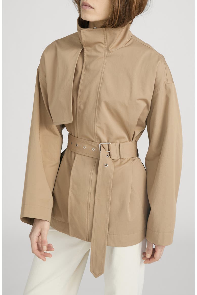 The Short Field Trench Coat, Alternate, color, KHAKI