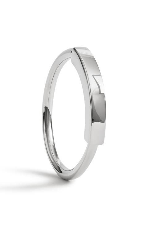 Linear Sterling Silver Stacking Ring