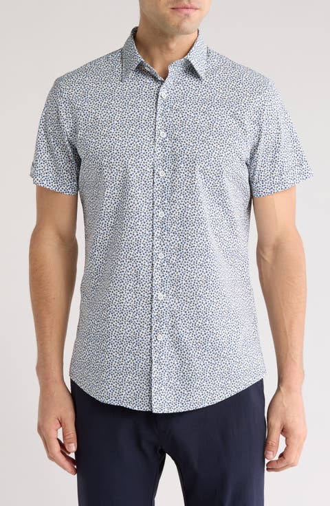 East Winton Cotton Short Sleeve Button-Up Shirt