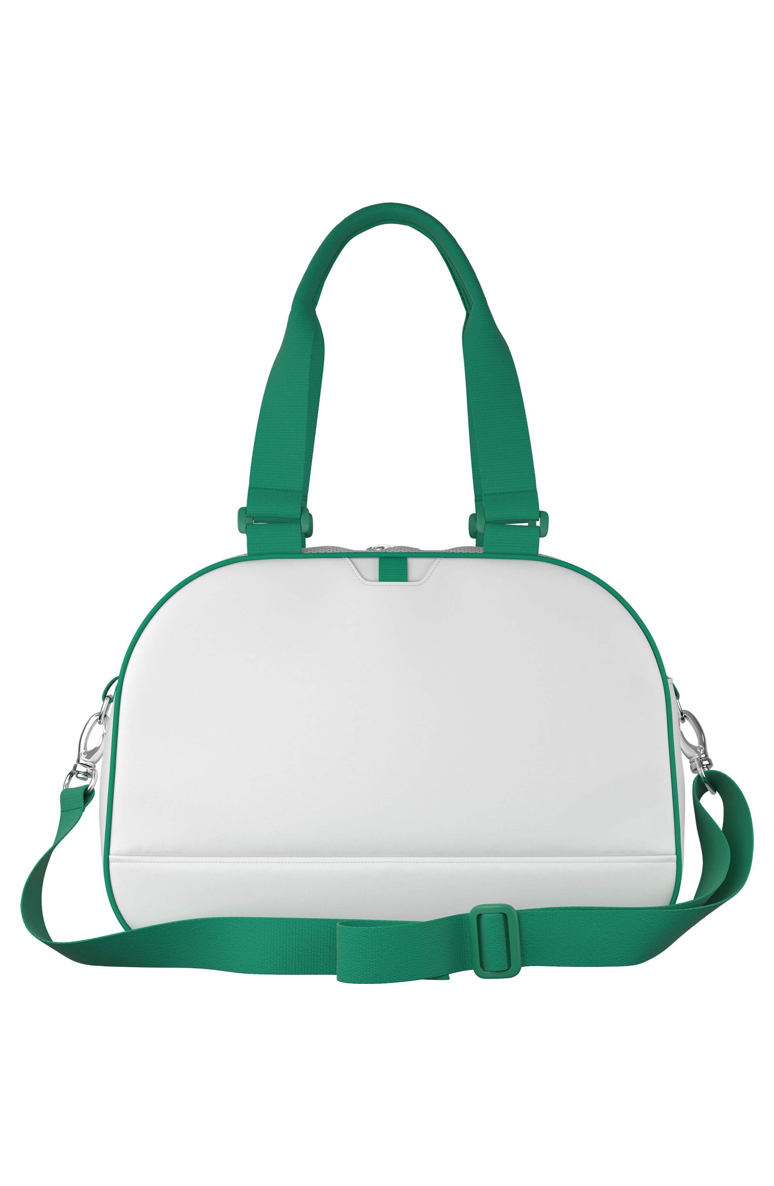 adidas Faux Leather Pickleball Tote, Alternate, color, White/ Court Green