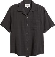 Corridor Washed Dobby Check Cotton Seersucker Camp Shirt
