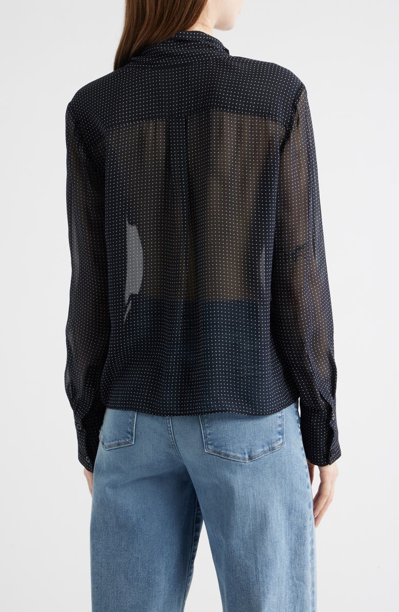 FRAME The Polka Dot Modern Tie Shirt, Alternate, color, Navy Multi