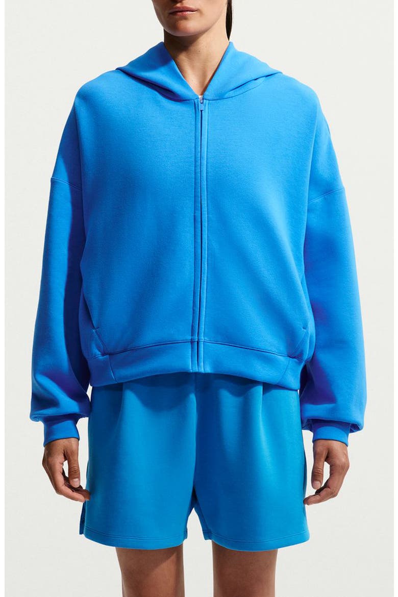 Zip Front Hoodie, Main, color, LT PHOTO BLUE/BLACK/BLUE SPARK