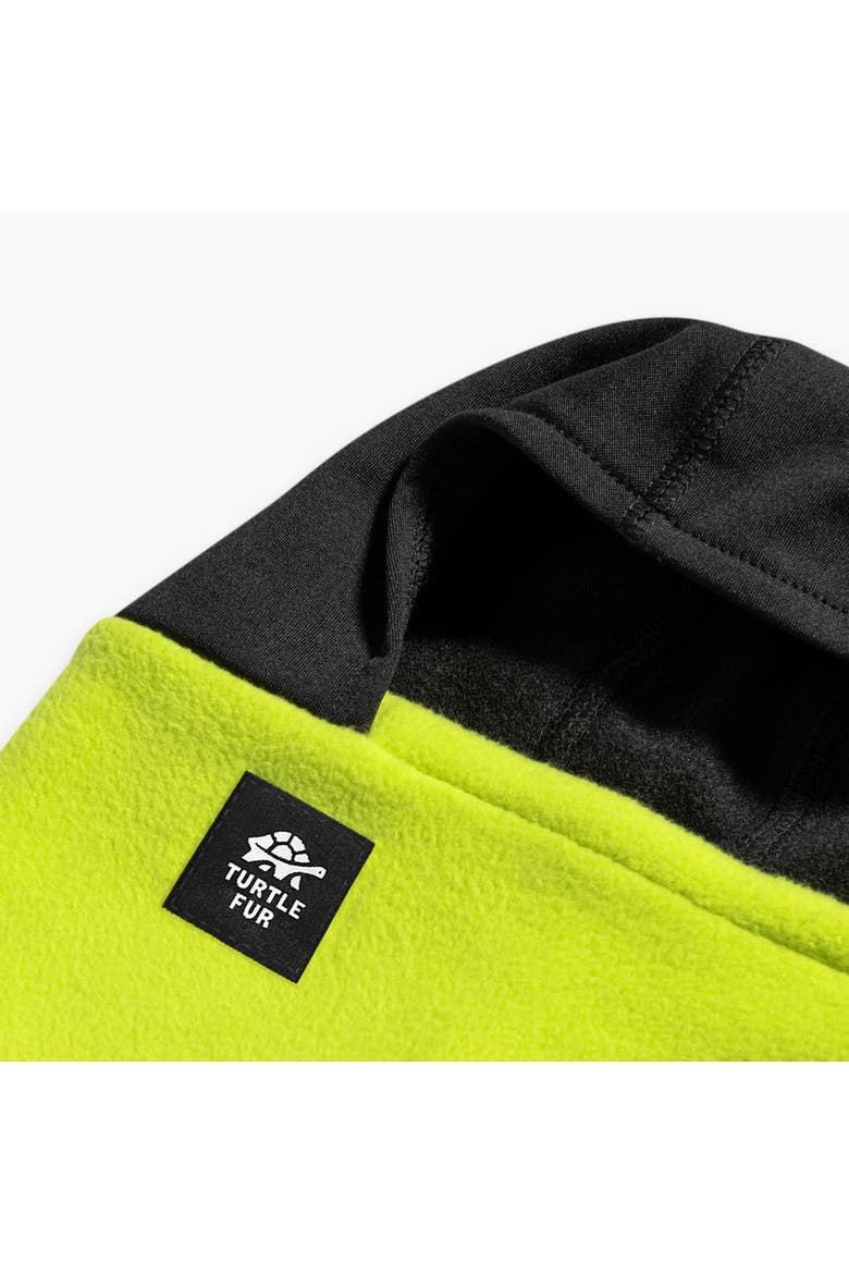 Kids Fleece Shellaclava Balaclava, Alternate, color, Bright Lime