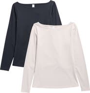 YOGALICIOUS Zenly Winslet Assorted 2-Pack T-Shirts