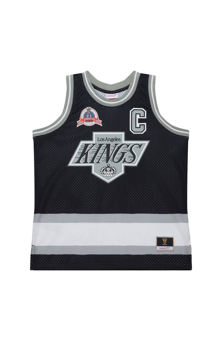 Mitchell & Ness Unisex Mitchell & Ness Wayne Gretzky Black Los Angeles Kings Maxxed Out Fashion Basketball Jersey, Alternate, color, Black