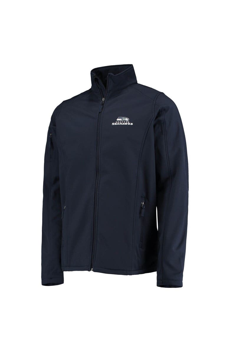 DUNBROOKE Men's Dunbrooke College Navy Seattle Seahawks Big & Tall Sonoma Softshell Full-Zip Jacket, Alternate, color, Navy