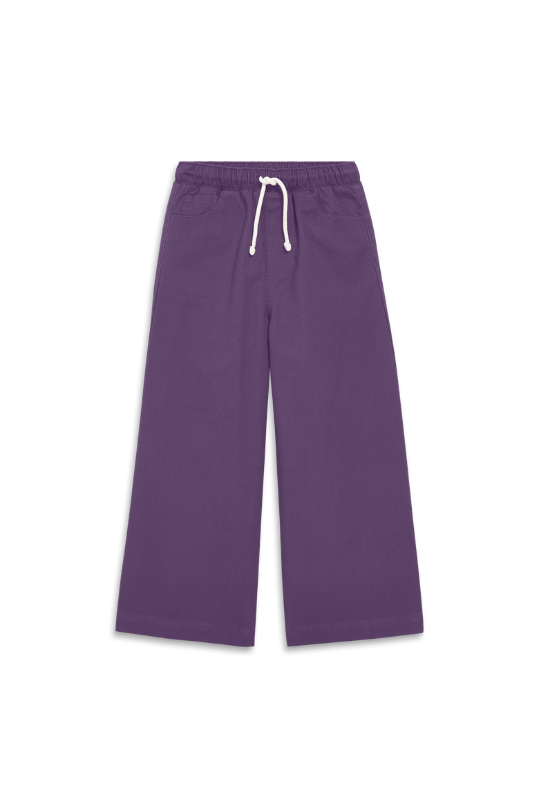 Kids Cotton Drawstring Baggy Pant, Main, color, Vintage Grape