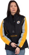 STARTER Women's Starter Black/Gold Pittsburgh Steelers Thursday Night Gridiron Half-Zip Jacket