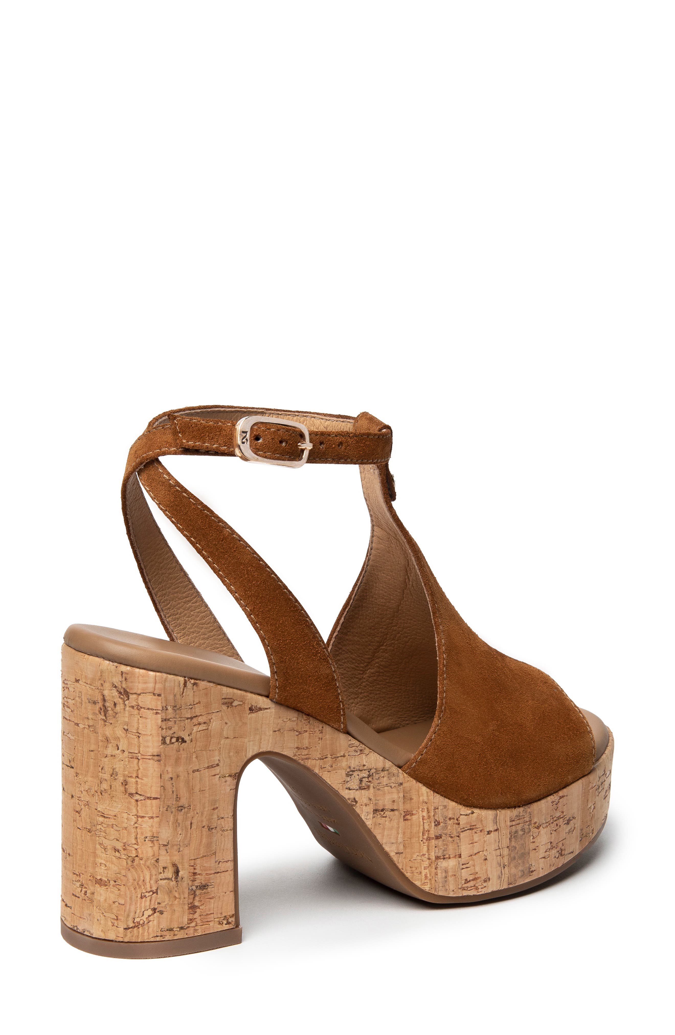 NeroGiardini Ankle Strap Platform Sandal, Alternate, color, 