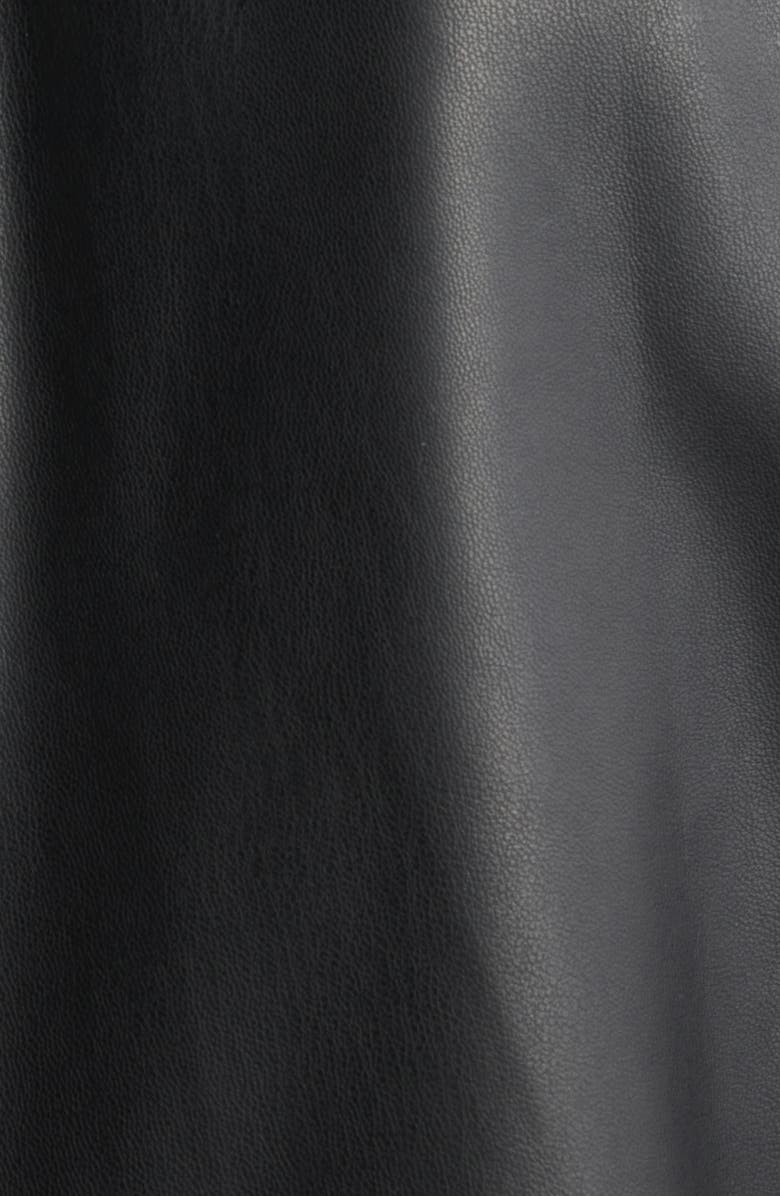 Sam Edelman Faux Leather Swing Jacket, Alternate, color, Black