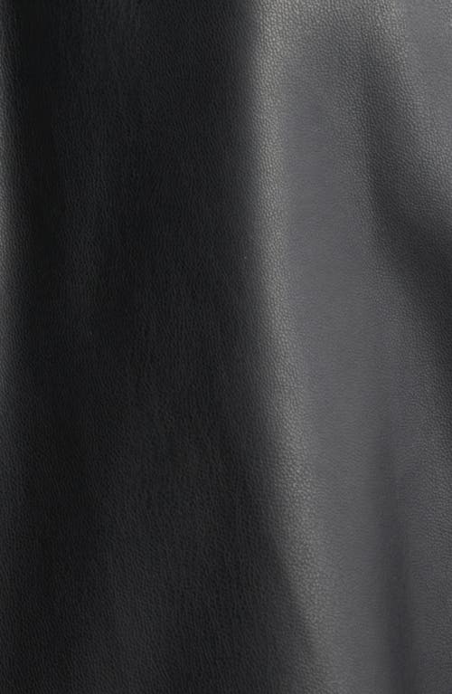 Shop Sam Edelman Faux Leather Swing Jacket In Black