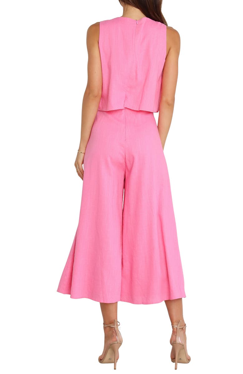 Petal & Pup Sleeveless Popover Wide Leg Jumpsuit, Alternate, color, Pink