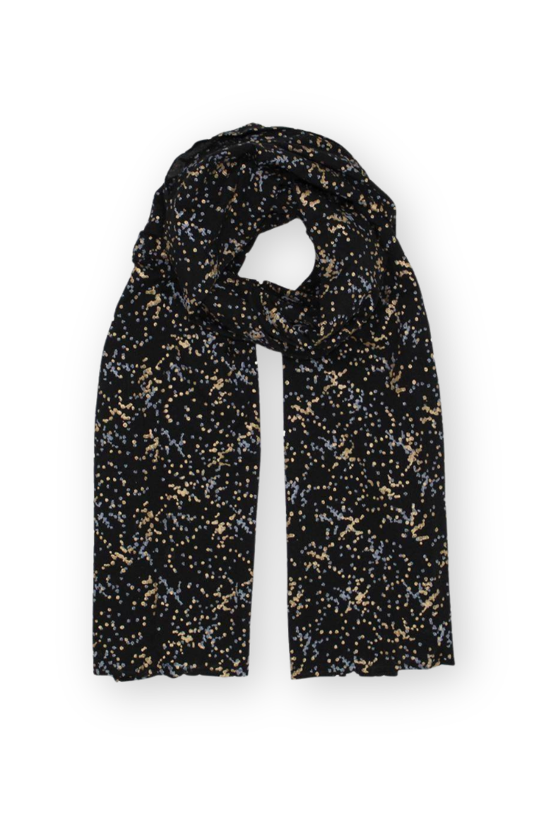 Splatter Dot Scarf, Main, color, Blue