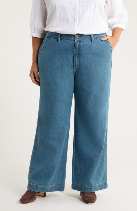 Sennen Cove Wide Leg Jeans (Plus)