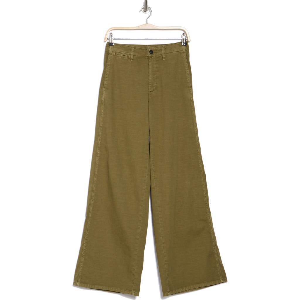 Rag & Bone Sofie Wide Leg Chino Pants In Green