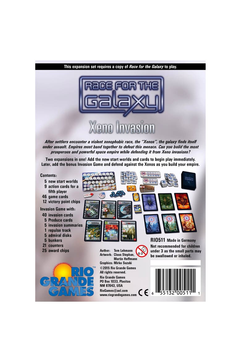 Race for The Galaxy Xeno Invasion Board Game Expansion, Alternate, color, Multicolored
