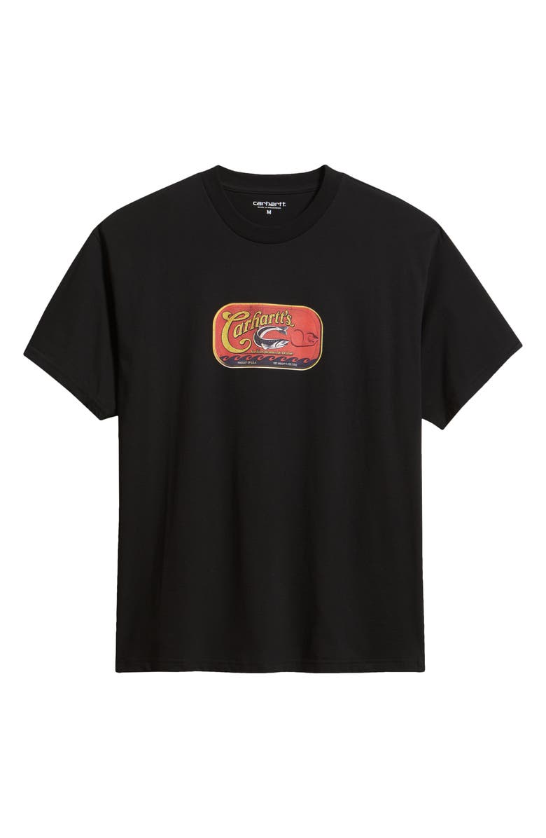 Carhartt Work In Progress Sardinas Organic Cotton Graphic T-Shirt, Alternate, color, Black