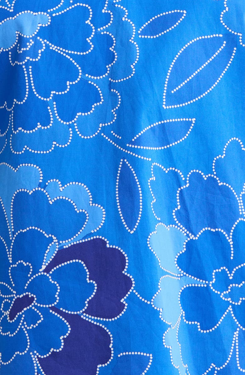 SUGARLIPS Adi Maris Floral Cotton Poplin Top, Alternate, color, Cobalts