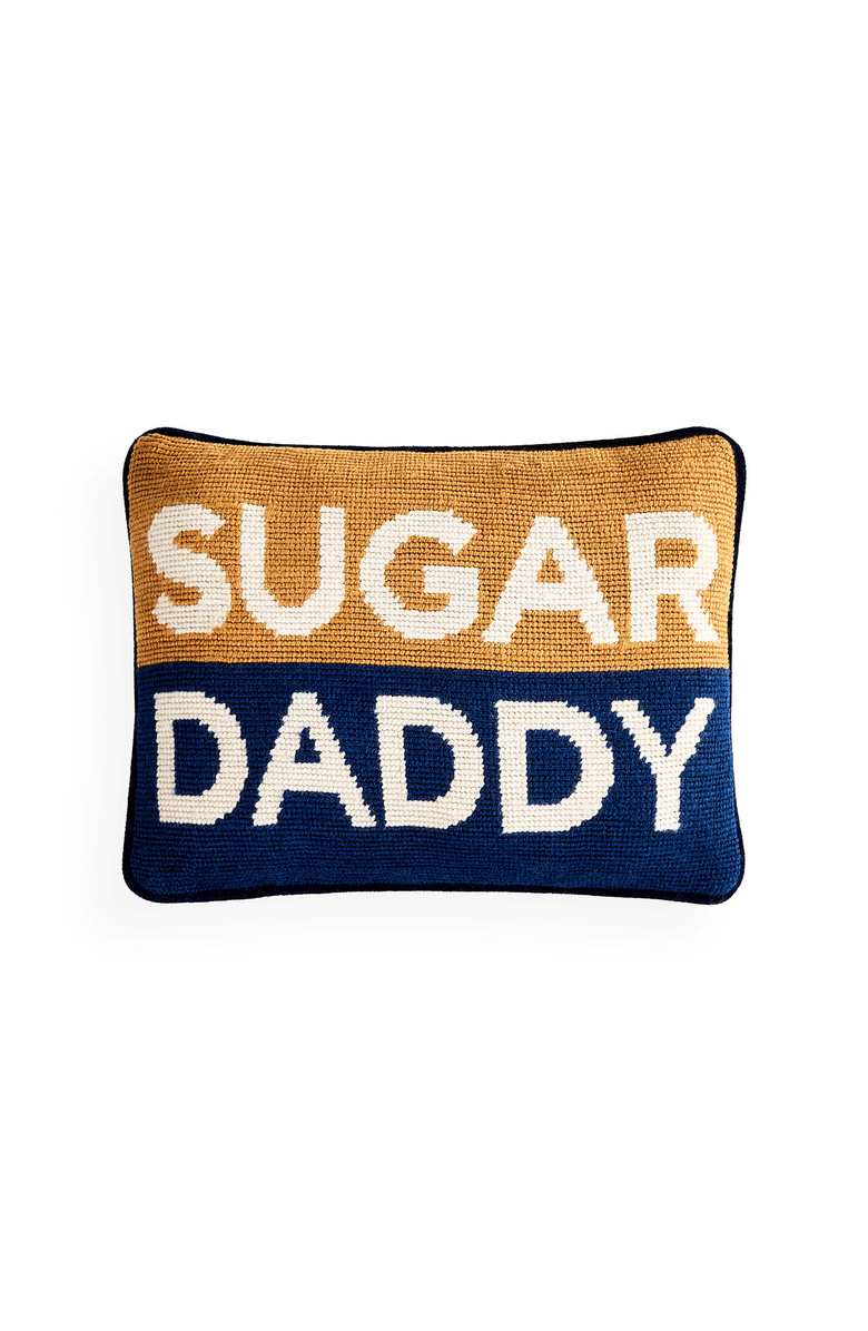 Jonathan Adler Sugar Daddy Needlepoint Pillow, Main, color,