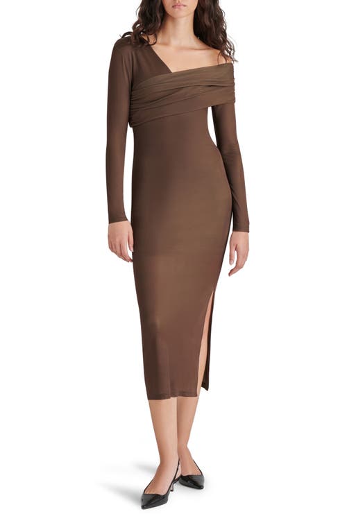 Steve Madden Bevelyn One-shoulder Long Sleeve Body-con Midi Dress
