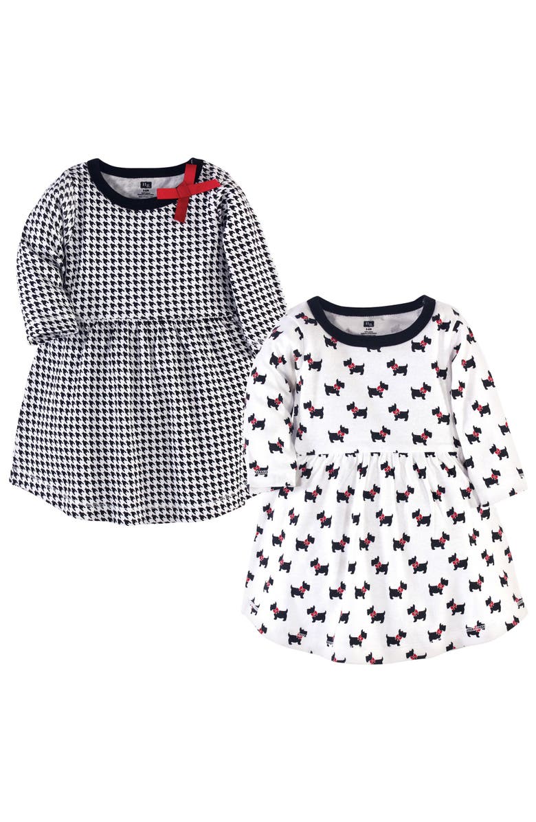 Hudson Baby Two Pack of Long-Sleeve Dress, Main, color, Scottie Dog