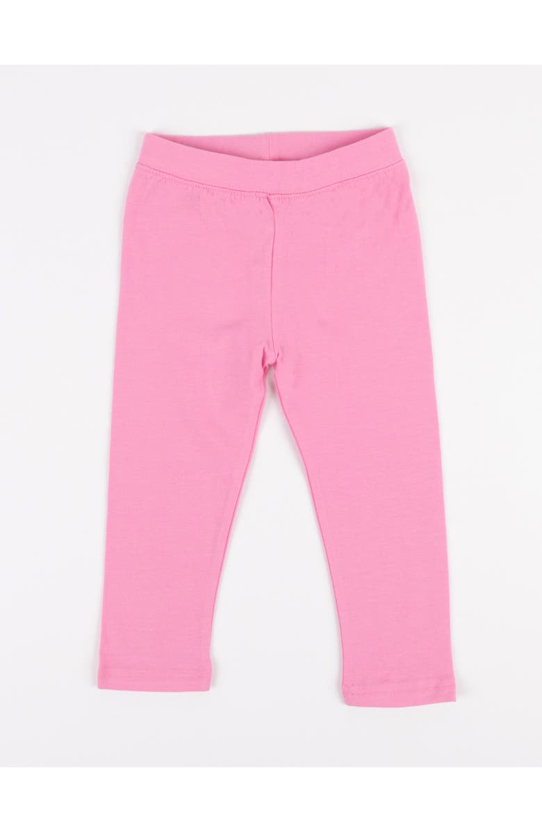 Leveret Girls Cotton Leggings, Solid Colors, Main, color, Light Pink