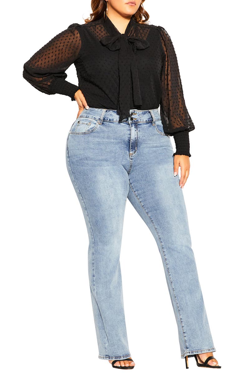 City Chic Harley Simple Bootcut Jeans, Main, color,