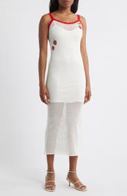 WAYF x Styled by COCO! Marcie Embroidered Cotton Midi Dress