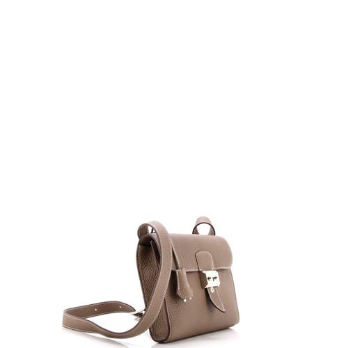 Pre-owned Hermes Hermes Sac A Depeches Messenger Bag Togo 21 In Brown