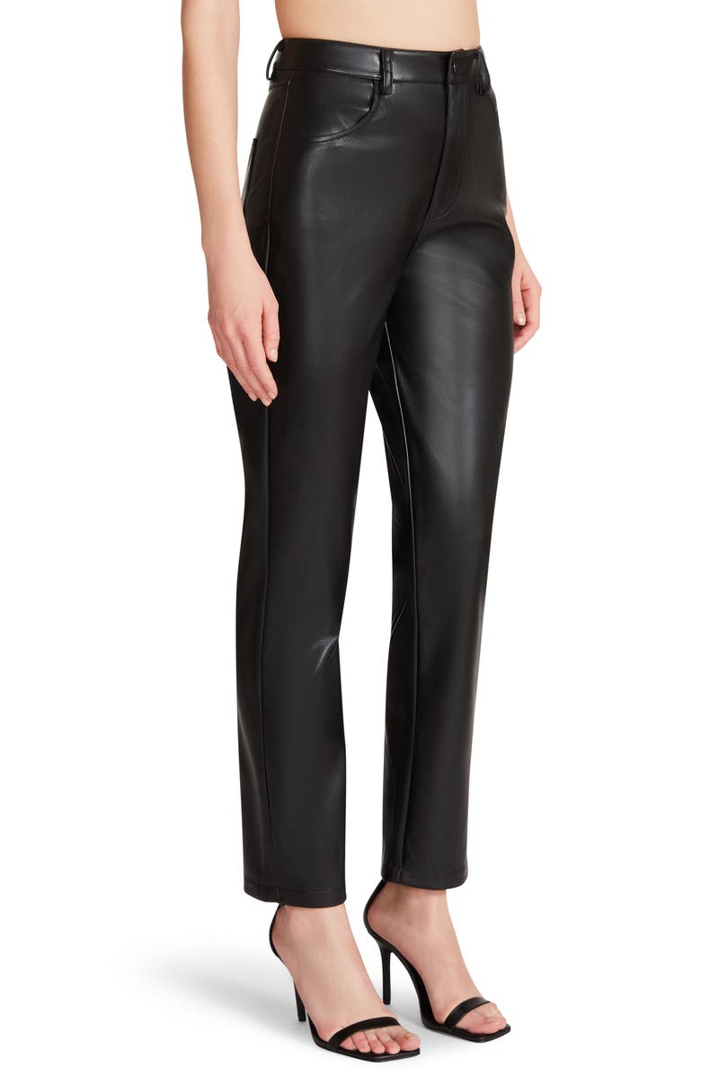 BB Dakota by Steve Madden Take A Break Faux Leather Ankle Pants, Alternate, color, 
