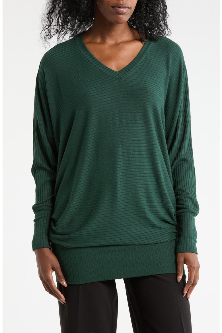 V-Neck Dolman Tunic Sweater, Main, color, AVENTURINE