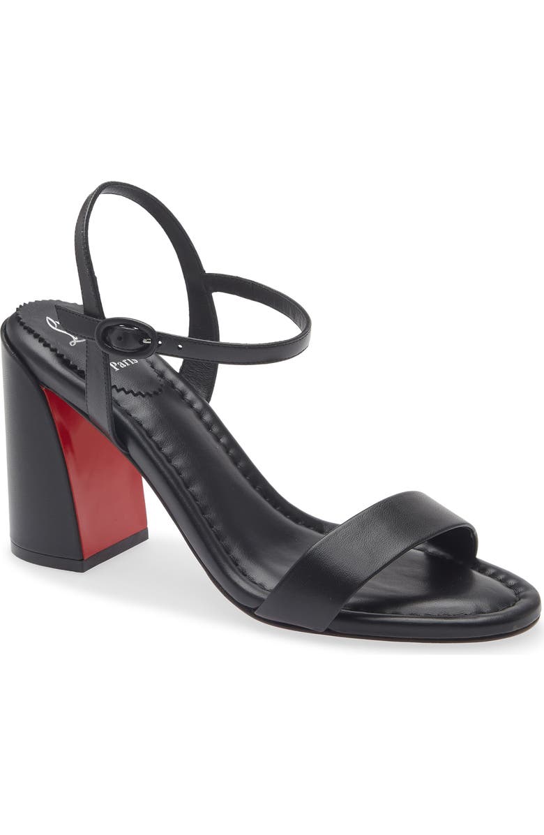 Christian Louboutin Miss Jane Sandal, Main, color, B439 Black/ Lin Black