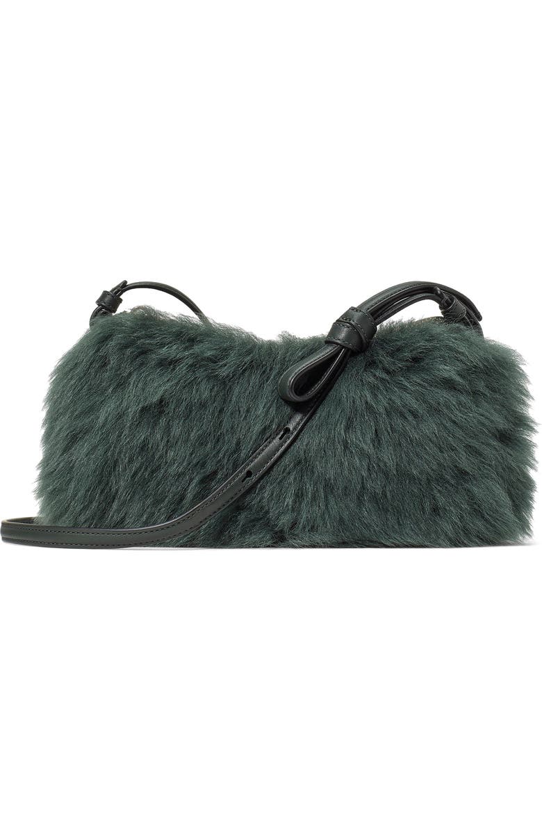 Kate Spade New York loop genuine shearling crossbody bag, Main, color,