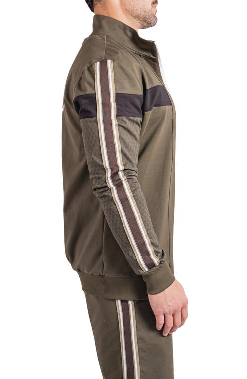 Maceoo Resistanceemb Green Full Zip Sweatshirt