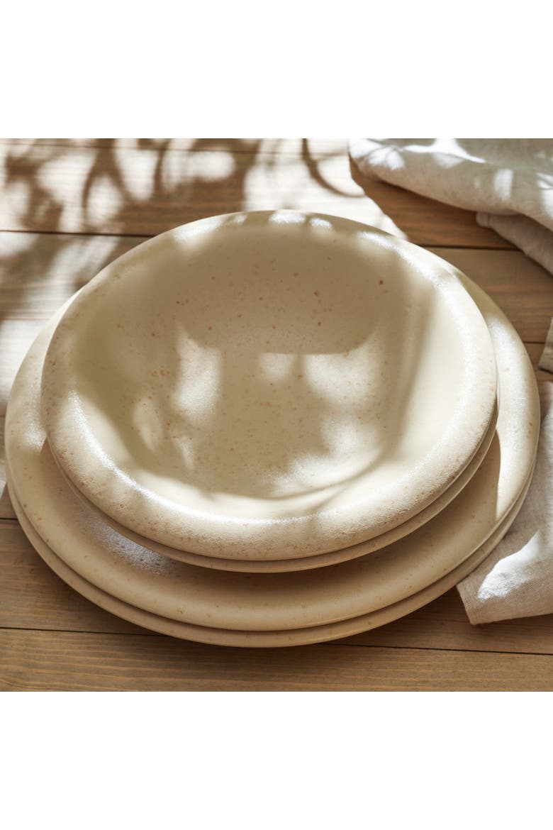 Porto by Stone Lain Aro Stoneware 24-Piece Dinnerware Set, Alternate, color, Cream Matte