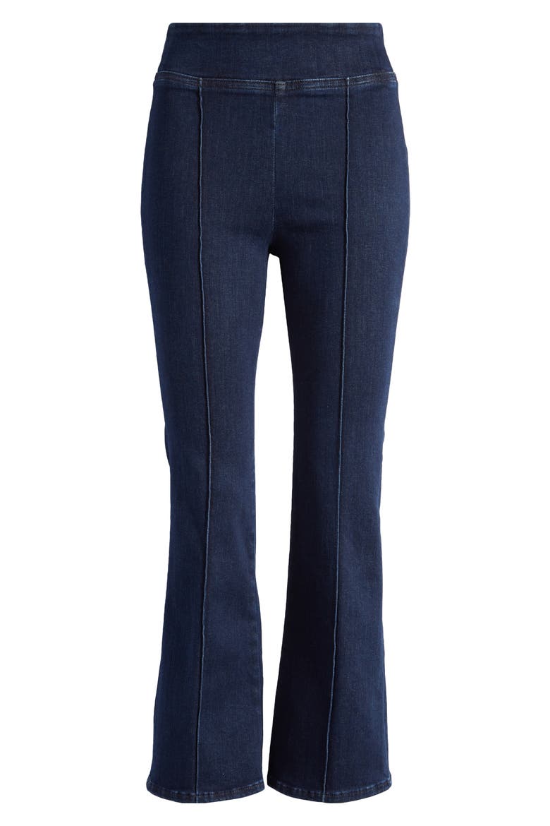 Jet Set Pintuck Crop Mini Bootcut Pull-On Jeans, Alternate, color, KELLER