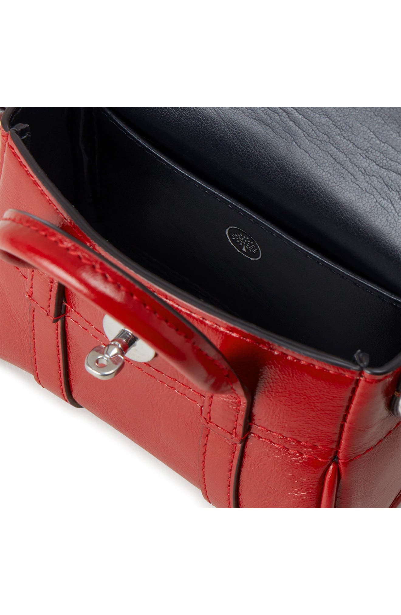 Mulberry Micro Bayswater Leather Tote, Alternate, color, 