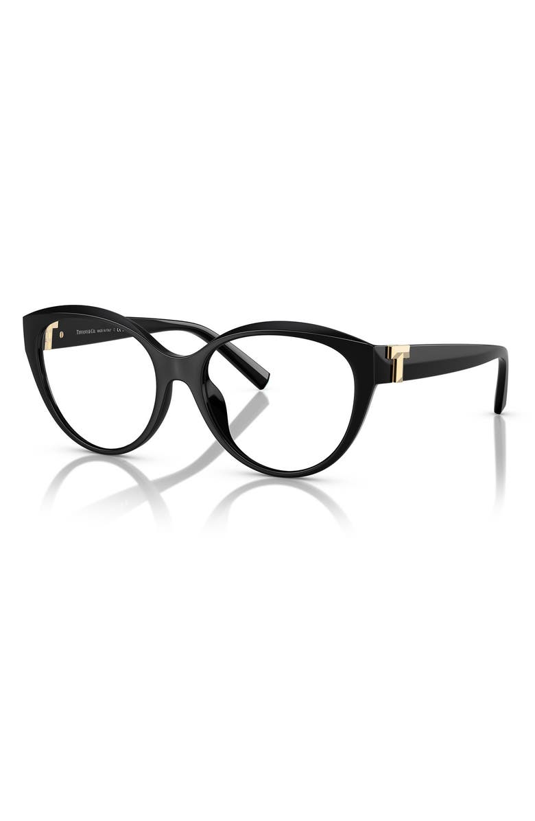 Tiffany
Co. 52mm Cat Eye Optical Glasses, Alternate, color, Shiny Black