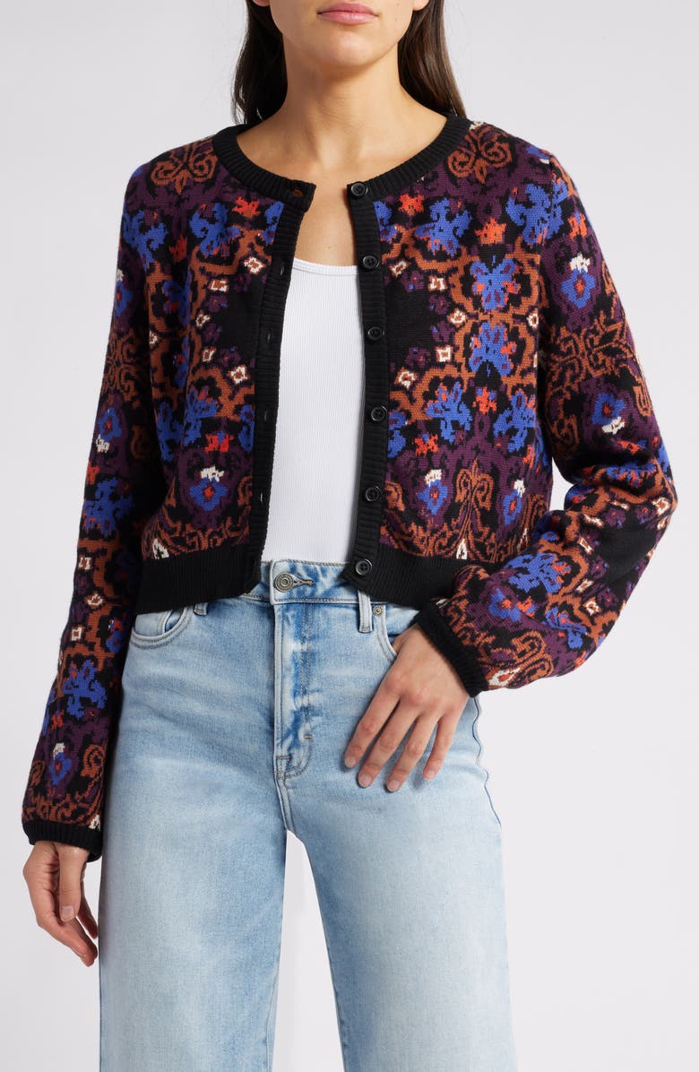 Cleobella Marybeth Pattern Organic Cotton Cardigan, Main, color,