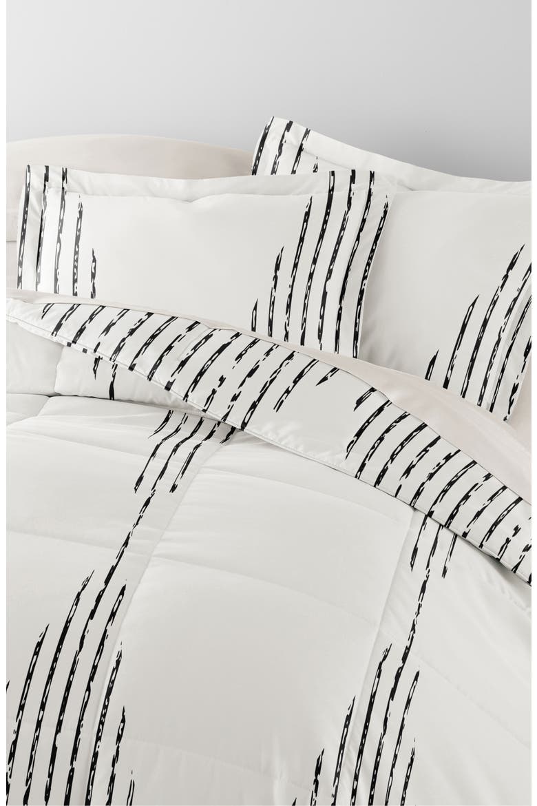 7-Piece Assorted Comforter Set, Alternate, color, DIAMOND STRIPE GRAY
