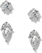 Nadri Lucia Duo Set of 2 Stud Earrings