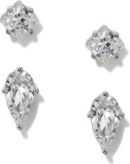 Nadri Lucia Duo Set of 2 Stud Earrings